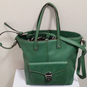 Dana Buchman Emerald Green Shoulder/Cross Body Bag